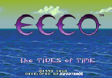 Ecco - The Tides of Time (USA) (Beta) screen shot title